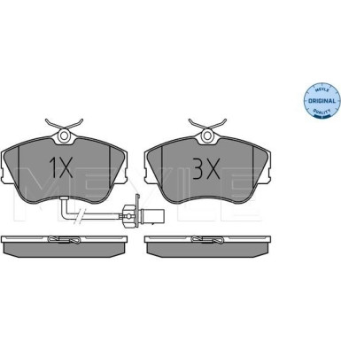 Meyle | Bremsbelagsatz, Scheibenbremse | 025 234 4519/W