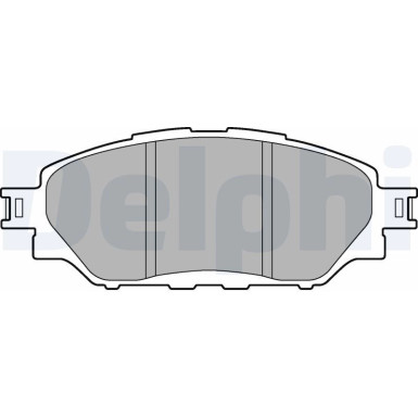 Delphi | Bremsbelagsatz, Scheibenbremse | LP3250