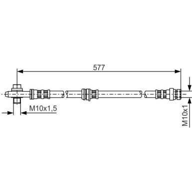 BOSCH | Bremsschlauch | 1 987 476 282