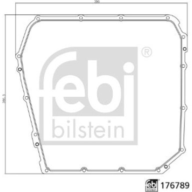 FEBI BILSTEIN 176789 Dichtung, Ölwanne-Automatikgetriebe