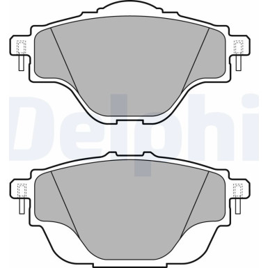 Delphi | Bremsbelagsatz, Scheibenbremse | LP2509