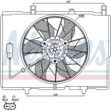 Nissens | Lüfter, Motorkühlung | 85489
