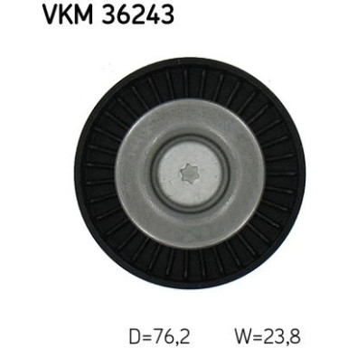 SKF | Umlenk-/Führungsrolle, Keilrippenriemen | VKM 36243