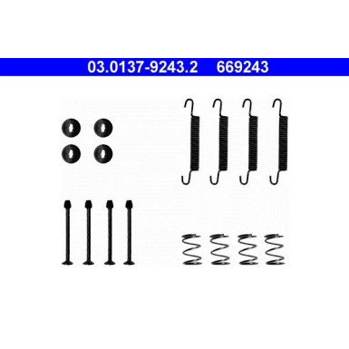 ATE | Zubehörsatz, Feststellbremsbacken | 03.0137-9243.2