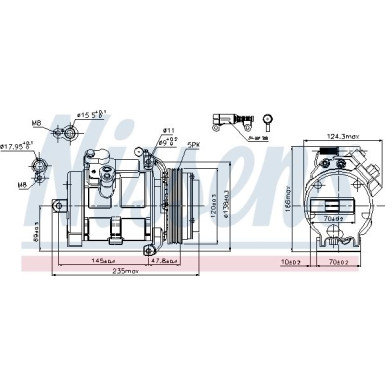 Nissens | Kompressor, Klimaanlage | 89081