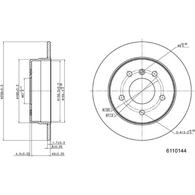 Metzger | Bremsscheibe | 6110144