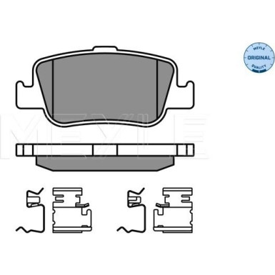 Meyle | Bremsbelagsatz, Scheibenbremse | 025 246 6415/W
