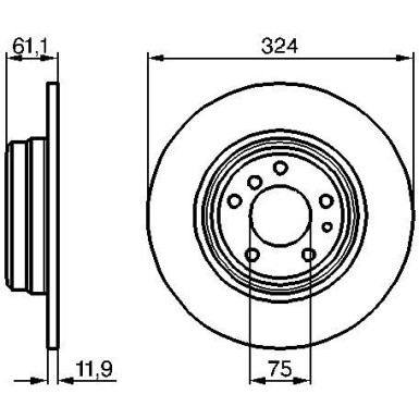 BOSCH | Bremsscheibe | 0 986 478 095