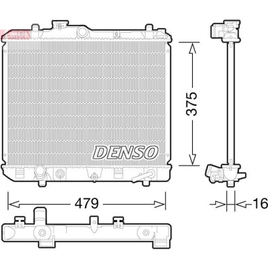 Denso | Kühler, Motorkühlung | DRM47028