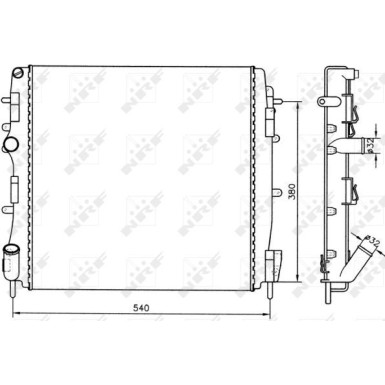 NRF | Kühler, Motorkühlung | 58316