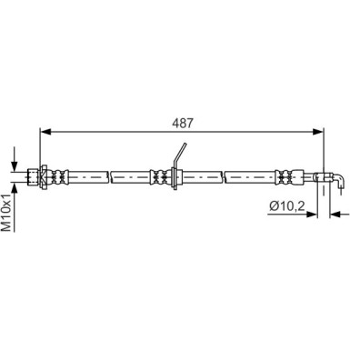 BOSCH 1 987 946 238 Keilrippenriemen 1745mm, 5 Rippen