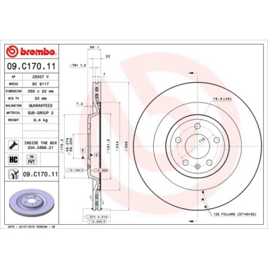 Brembo | Bremsscheibe | 09.C170.11