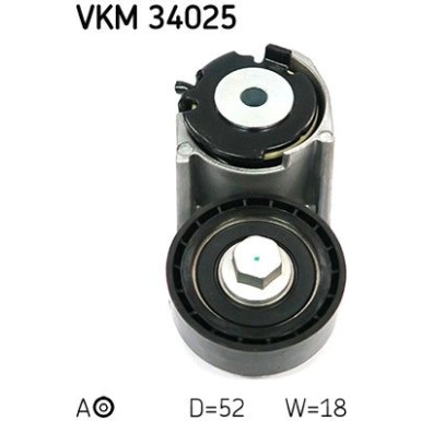 SKF | Spannrolle, Keilrippenriemen | VKM 34025