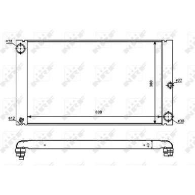 NRF | Kühler, Motorkühlung | 53725