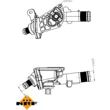 NRF | Thermostat, Kühlmittel | 725078