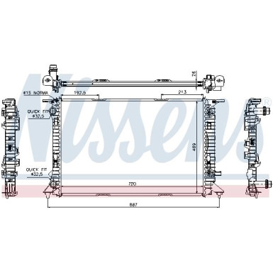 Nissens | Kühler, Motorkühlung | 60321