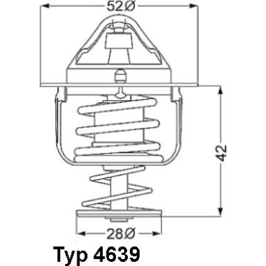 Wahler | Thermostat, Kühlmittel | 4639.82D