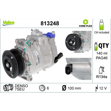 Valeo | Kompressor, Klimaanlage | 813248