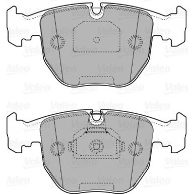 Valeo | Bremsbelagsatz, Scheibenbremse | 598412