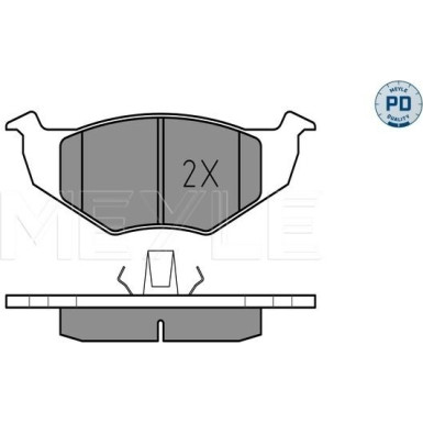 Meyle | Bremsbelagsatz, Scheibenbremse | 025 218 6619/PD