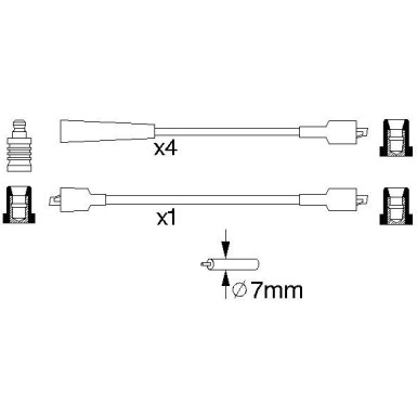 BOSCH | Zündleitungssatz | 0 986 356 762