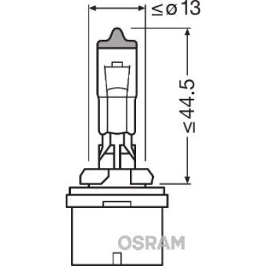 Osram | Glühlampe, Hauptscheinwerfer | Original H27W/2 12V | 881