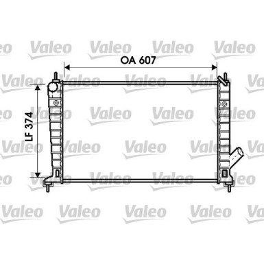 Valeo | Kühler, Motorkühlung | 734714