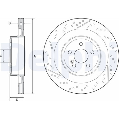 Delphi | Bremsscheibe | BG9118C