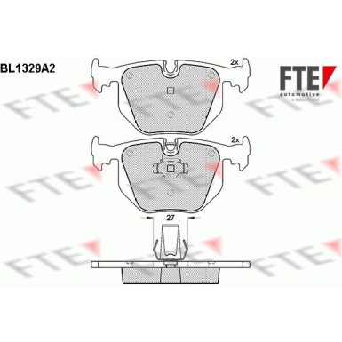 FTE | Bremsbelagsatz, Scheibenbremse | 9010122