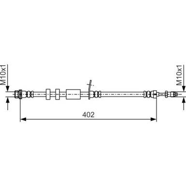 BOSCH | Bremsschlauch | 1 987 481 977
