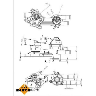 NRF | Thermostat, Kühlmittel | 725173