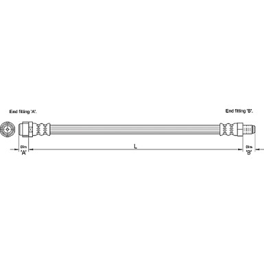 Metzger | Bremsschlauch | 4110274