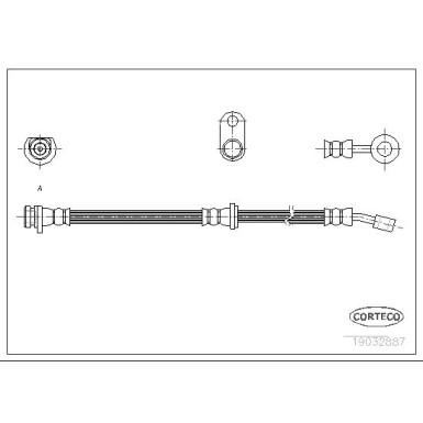 Corteco | Bremsschlauch | 19032887