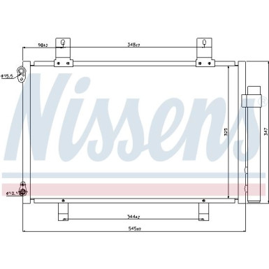 Nissens | Kondensator, Klimaanlage | 940057