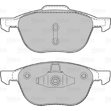 Valeo | Bremsbelagsatz, Scheibenbremse | 598649