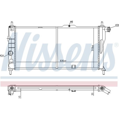 Nissens | Kühler, Motorkühlung | 632731