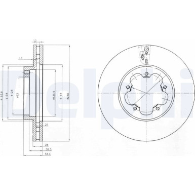 Delphi | Bremsscheibe | BG4007