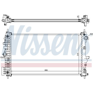 Nissens | Kühler, Motorkühlung | 630715