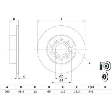 BOSCH | Bremsscheibe | 0 986 479 B78