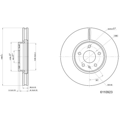 Metzger | Bremsscheibe | 6110923