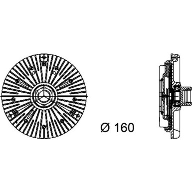 Mahle | Kupplung, Kühlerlüfter | CFC 93 000P