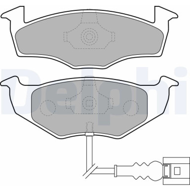 Delphi | Bremsbelagsatz, Scheibenbremse | LP1709