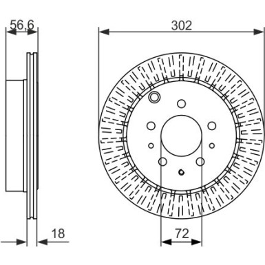 BOSCH | Bremsscheibe | 0 986 479 757