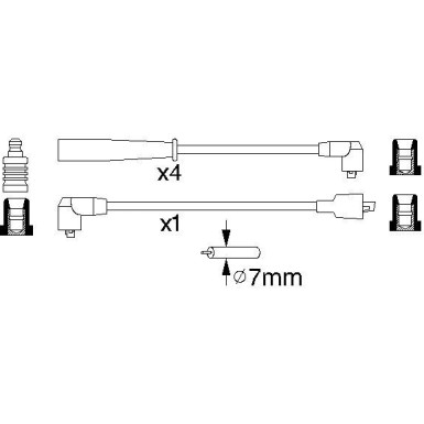 BOSCH | Zündleitungssatz | 0 986 356 807