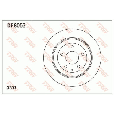 TRW | Bremsscheibe | DF8053