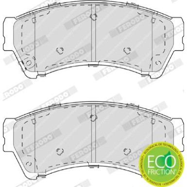 Ferodo | Bremsbelagsatz, Scheibenbremse | FDB4062