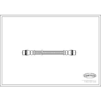 Corteco | Bremsschlauch | 19018158 Corteco | Bremsschlauch | 19018158