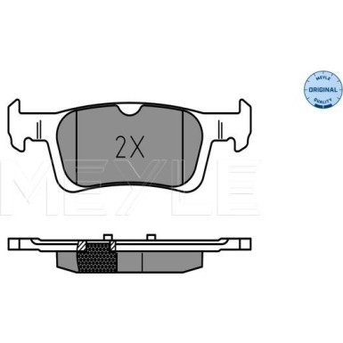 Meyle | Bremsbelagsatz, Scheibenbremse | 025 258 4116