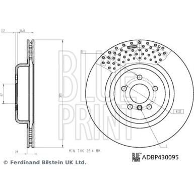 Blue Print | Bremsscheibe | ADBP430095