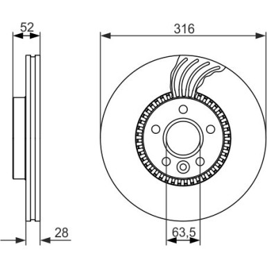 BOSCH | Bremsscheibe | 0 986 479 C19